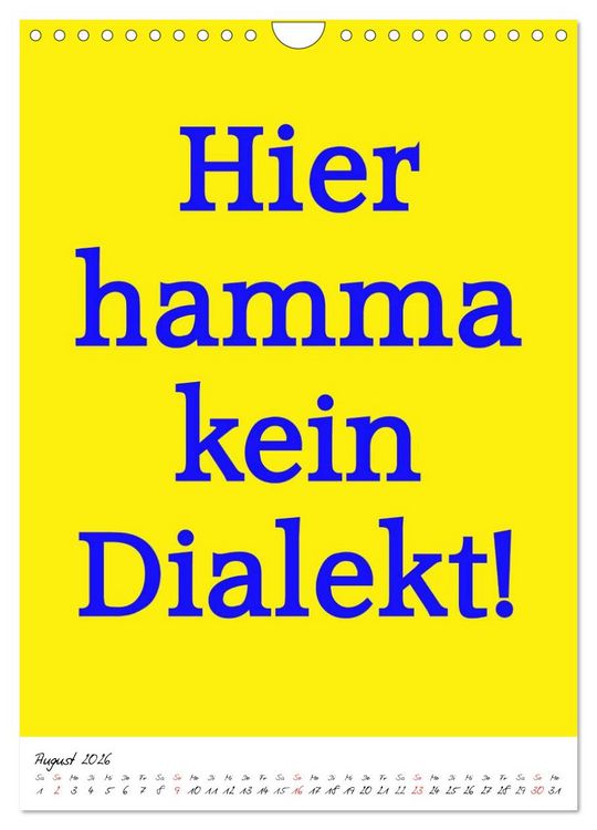 Produktbild: Spr&uuml;che aus&acute;m Pott (Wandkalender 2026 DIN A4 hoch), CALVENDO Monatskalender
