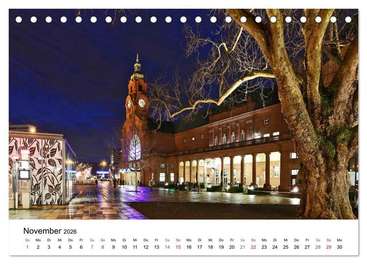 Produktbild: Highlights von Wiesbaden (Tischkalender 2026 DIN A5 quer), CALVENDO Monatskalender