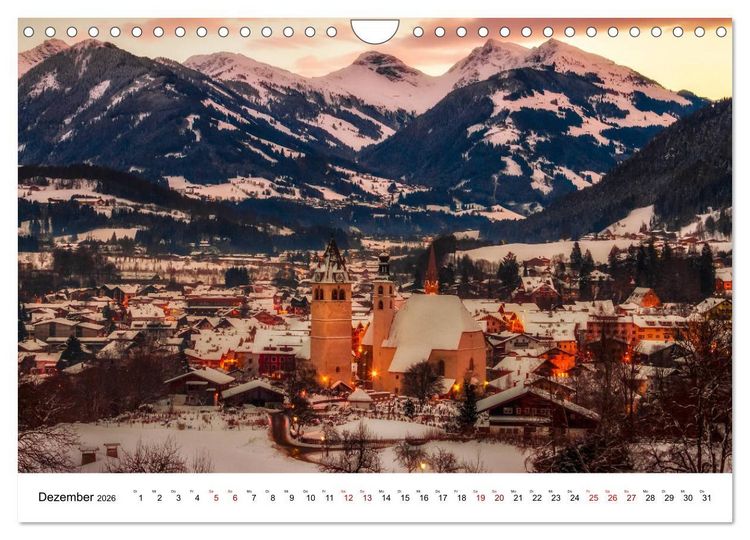 Produktbild: Kitzb&uuml;hel, Sportstadt und Wanderparadies (Wandkalender 2026 DIN A4 quer), CALVENDO Monatskalender