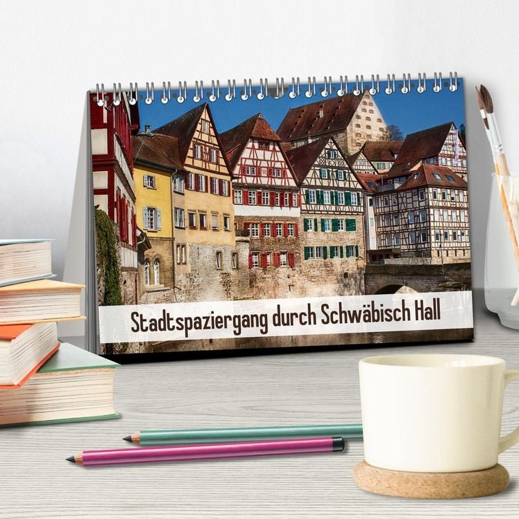Produktbild: Stadtspaziergang durch Schw&auml;bisch Hall (Tischkalender 2027 DIN A5 quer), CALVENDO Monatskalender