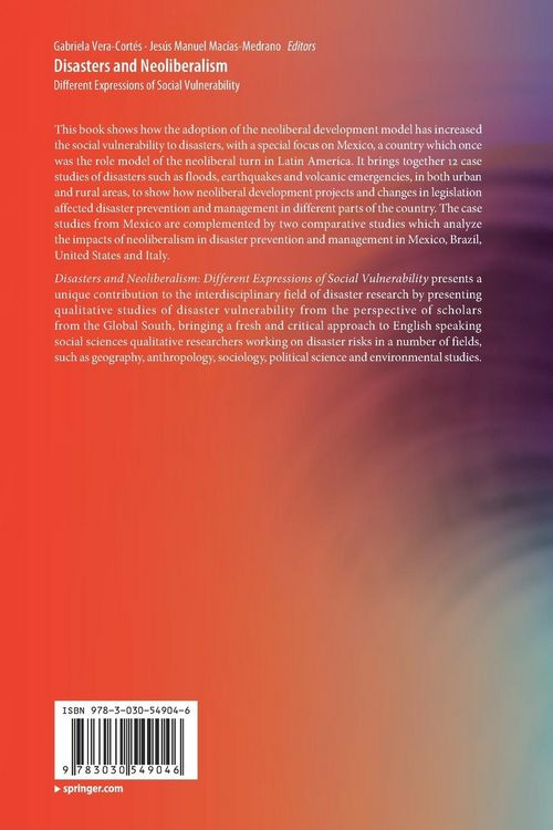 Produktbild: Disasters and Neoliberalism