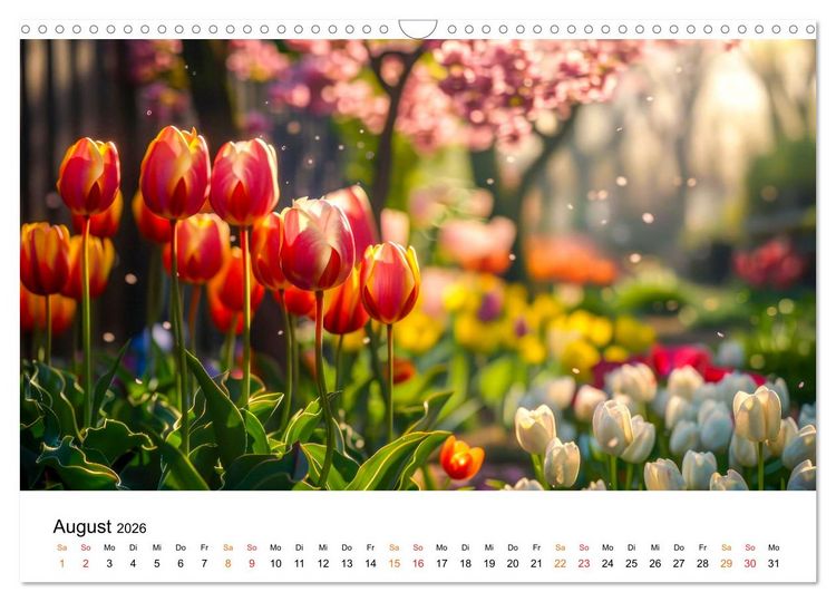 Produktbild: Tulpen - ein Farbenmeer (Wandkalender 2026 DIN A3 quer), CALVENDO Monatskalender