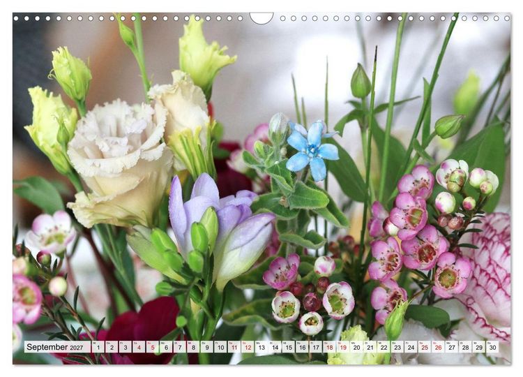 Produktbild: Blumen, bunt gemischt (Wandkalender 2027 DIN A3 quer), CALVENDO Monatskalender