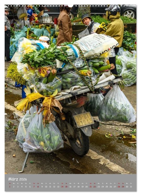 Produktbild: Vietnam Alltag, Farben, Geschichte (hochwertiger Premium Wandkalender 2026 DIN A2 hoch), Kunstdruck in Hochglanz