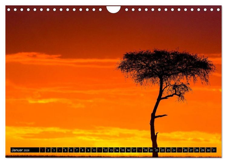 Produktbild: Masai Mara 2026 (Wandkalender 2026 DIN A4 quer), CALVENDO Monatskalender