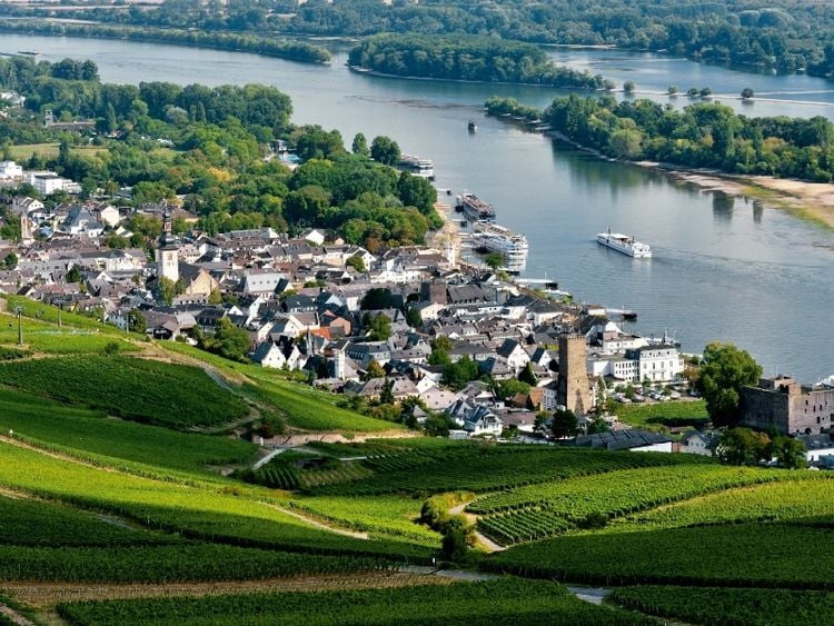 Produktbild: R&uuml;desheim mit Br&ouml;mserburg und Boosenburg (Puzzle)
