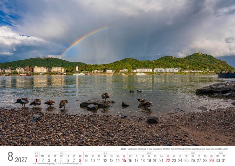 Produktbild: Bonn 2027 Bildkalender A3 quer, spiralgebunden
