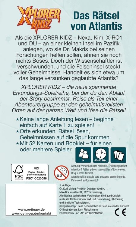 Produktbild: Xplorer Kidz. Das R&auml;tsel von Atlantis