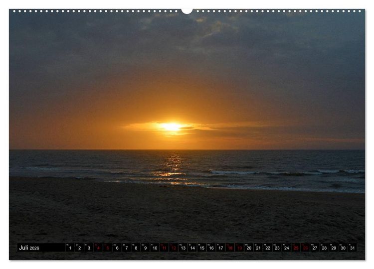 Produktbild: Entlang der Nordseek&uuml;ste (hochwertiger Premium Wandkalender 2026 DIN A2 quer), Kunstdruck in Hochglanz