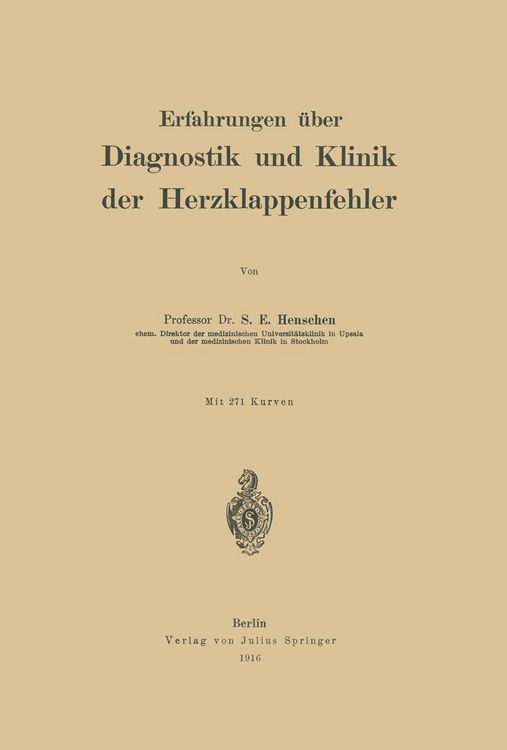 Produktbild: Erfahrungen &uuml;ber Diagnostik und Klinik der Herzklappenfehler