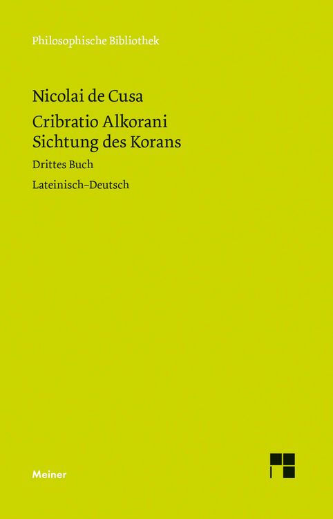 Produktbild: Cribratio Alkorani. Sichtung des Korans. Drittes Buch