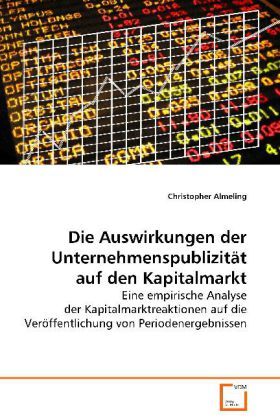 Produktbild: Almeling Christopher: Die Auswirkungen der Unternehmenspubli