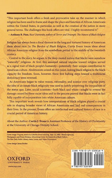 Produktbild: The Burden of Black Religion