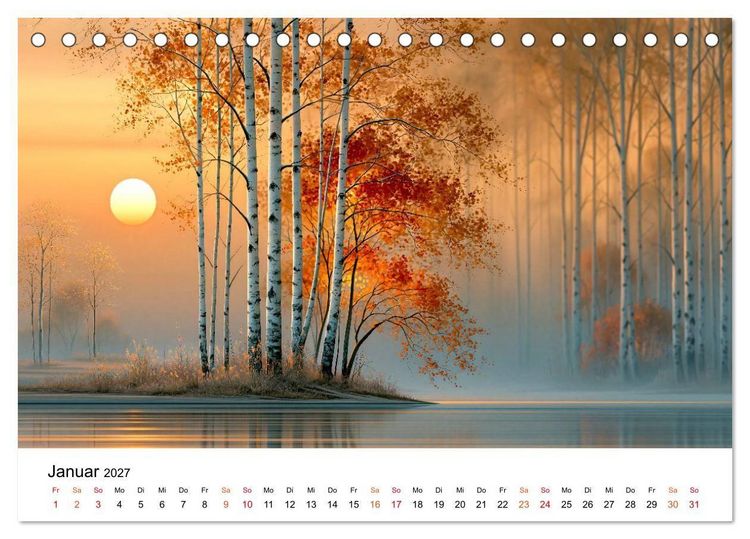 Produktbild: Zeitreise Natur (Tischkalender 2027 DIN A5 quer), CALVENDO Monatskalender