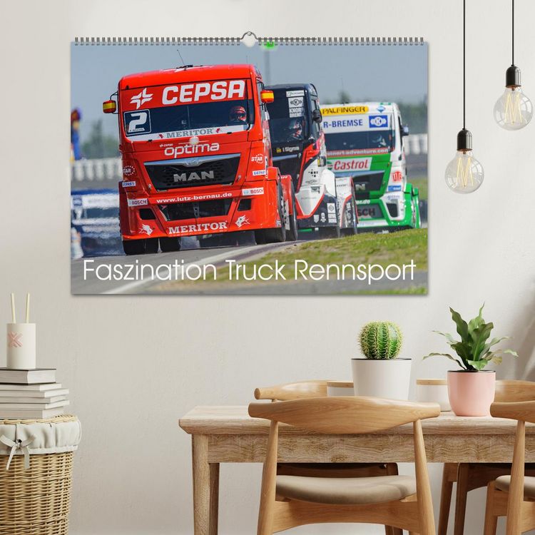 Produktbild: Faszination Truck Rennsport (Wandkalender 2026 DIN A2 quer), CALVENDO Monatskalender