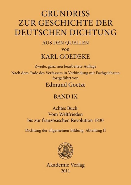Produktbild: Achtes Buch: Vom Weltfrieden bis zur franz&ouml;sischen Revolution 1830