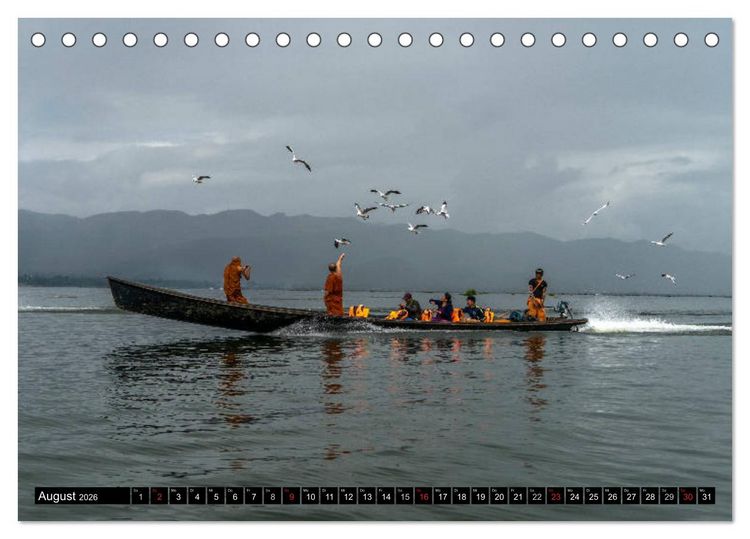Produktbild: Myanmar - Burma (Tischkalender 2026 DIN A5 quer), CALVENDO Monatskalender