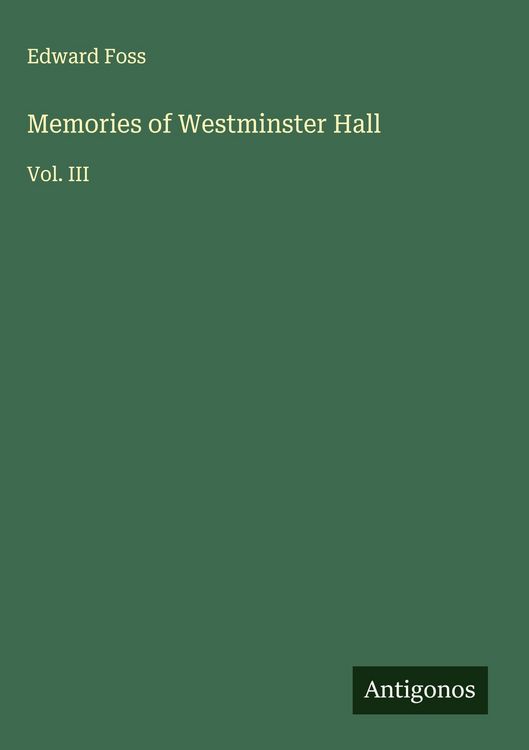 Produktbild: Memories of Westminster Hall