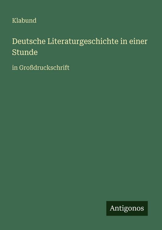 Produktbild: Deutsche Literaturgeschichte in einer Stunde