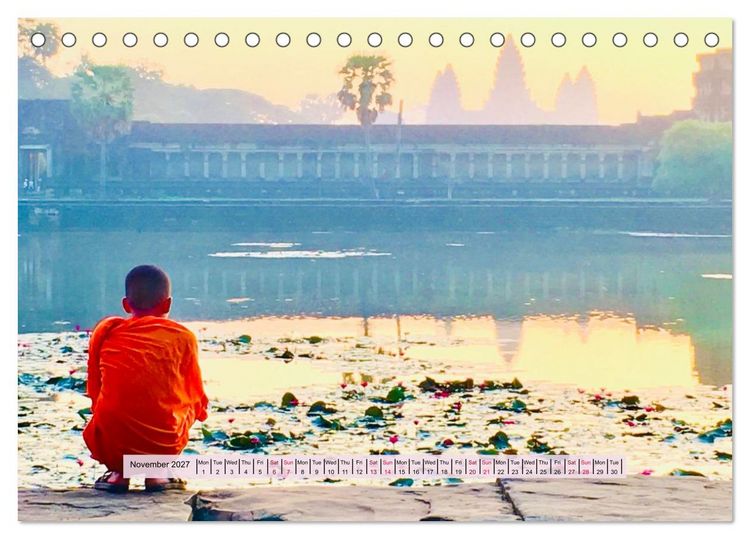 Produktbild: Spiritual Light of Asia (Desk Calendar 2027 DIN A5 landscape), CALVENDO 12 Month DeskCalendar