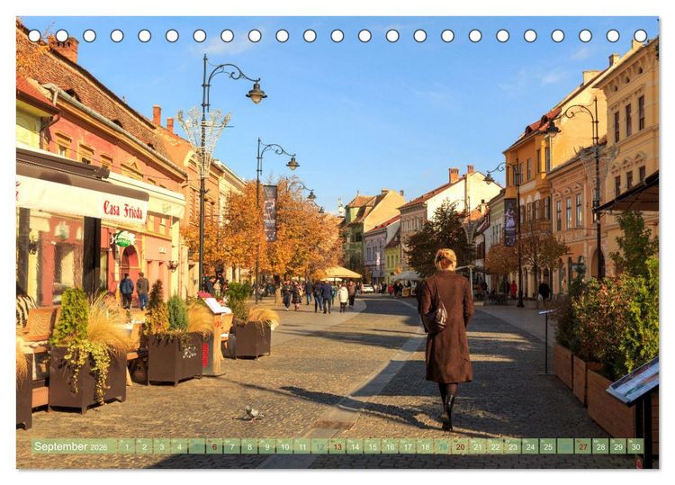 Produktbild: Zauberhaftes Sibiu - Die Perle Siebenb&uuml;rgens in Rum&auml;nien (Tischkalender 2026 DIN A5 quer), CALVENDO Monatskalender