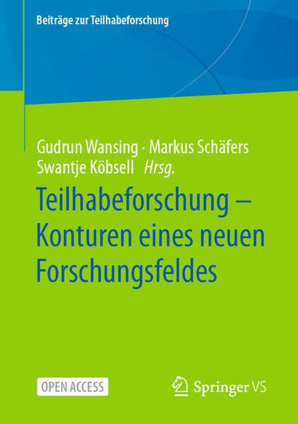 Produktbild: Teilhabeforschung &ndash; Konturen eines neuen Forschungsfeldes