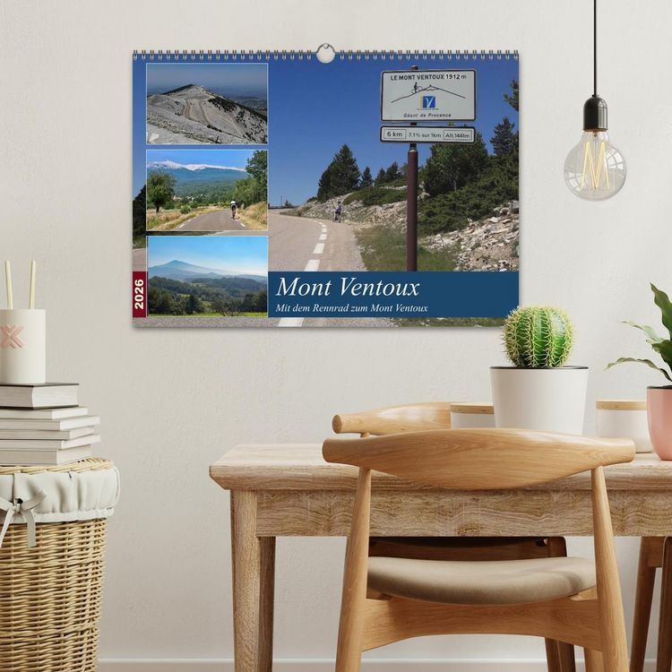 Produktbild: Mit dem Rennrad zum Mont Ventoux (Wandkalender 2026 DIN A3 quer), CALVENDO Monatskalender