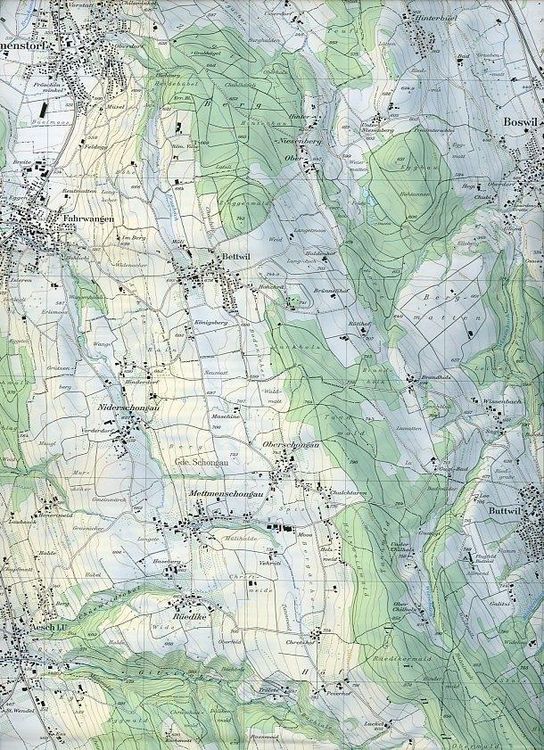Produktbild: Swisstopo 1 : 25 000 Hitzkirch