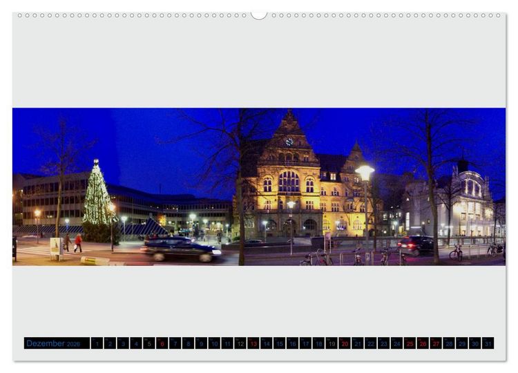 Produktbild: Bielefeld gibt es! Stadtpanoramen Teil 2 (Wandkalender 2026 DIN A2 quer), CALVENDO Monatskalender