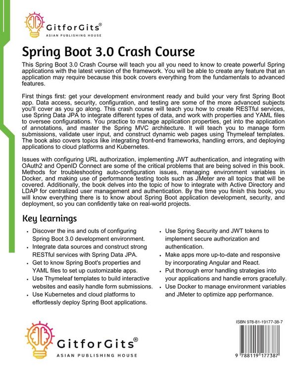 Produktbild: Spring Boot 3.0 Crash Course