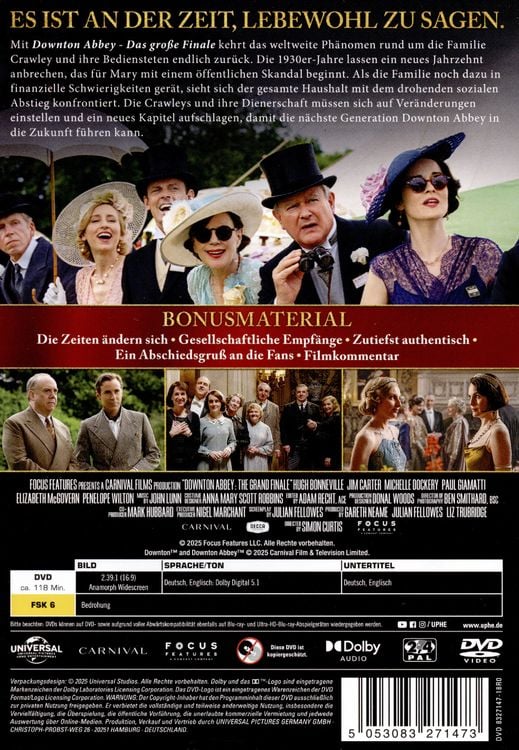 Produktbild: Downton Abbey - Das gro&szlig;e Finale