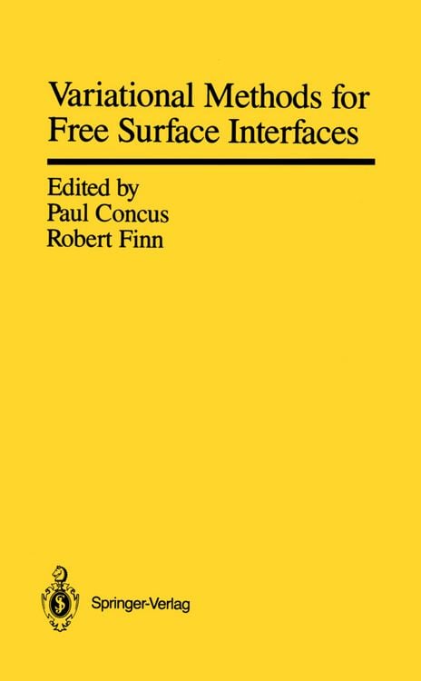 Produktbild: Variational Methods for Free Surface Interfaces