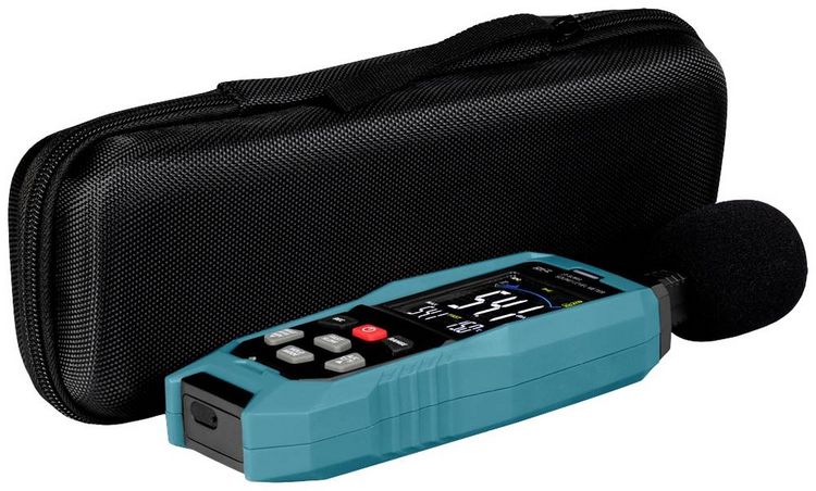 Produktbild: Joy-it Schallpegel-Messger&auml;t Farbdisplay, Datenlogger JT-SLM01 30 - 130 dB 31.5 Hz - 8 kHz USB