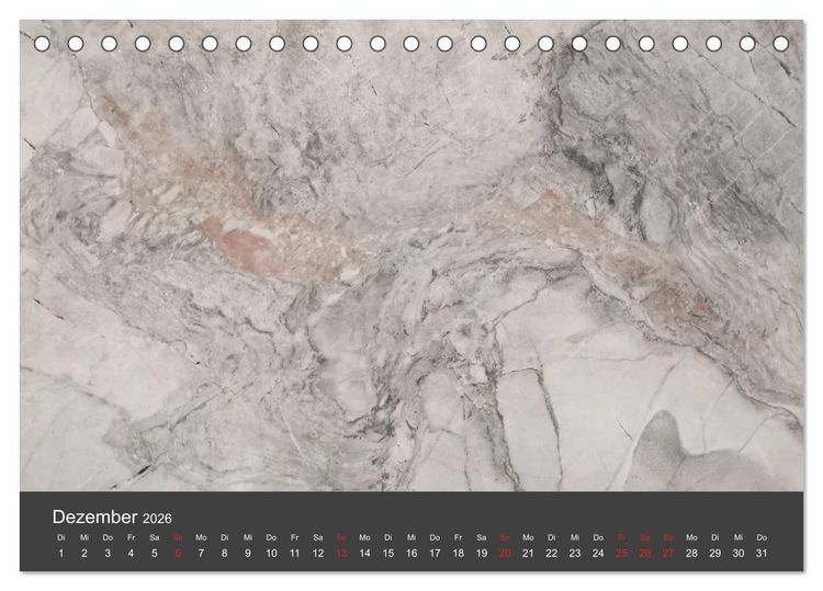 Produktbild: Stein, Kunst der Natur (Tischkalender 2026 DIN A5 quer), CALVENDO Monatskalender