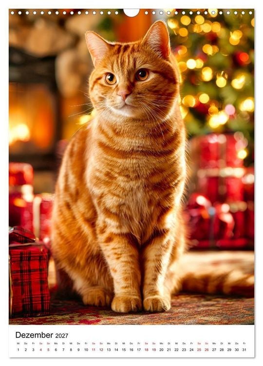 Produktbild: Feuer auf vier Pfoten - Die sch&ouml;nsten roten Katzen (Wandkalender 2027 DIN A3 hoch), CALVENDO Monatskalender
