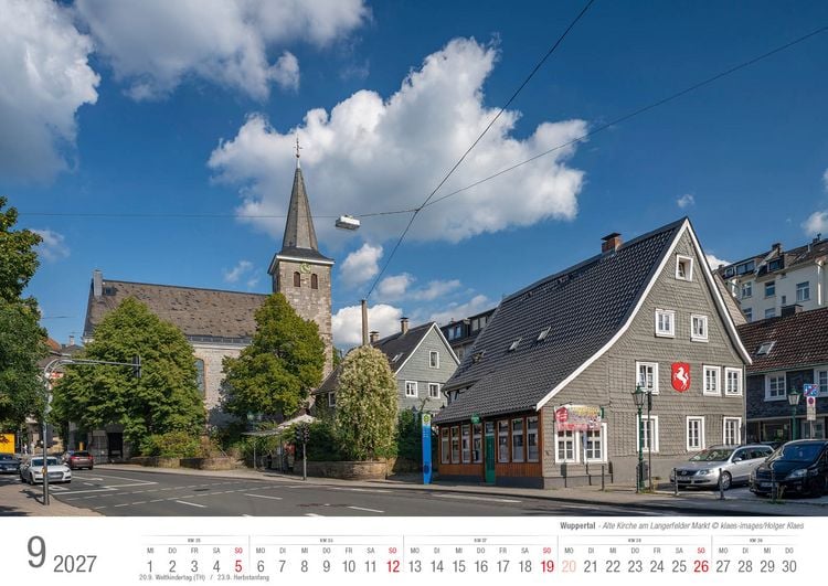 Produktbild: Wuppertal 2027 Bildkalender A3 Spiralbindung
