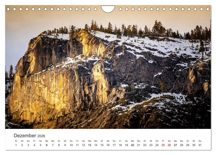 Produktbild: Yosemite - Einzigartige Naturspektakel (Wandkalender 2026 DIN A4 quer), CALVENDO Monatskalender