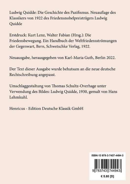 Produktbild: Die Geschichte des Pazifismus