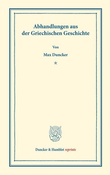 Produktbild: Abhandlungen aus der Griechischen Geschichte.