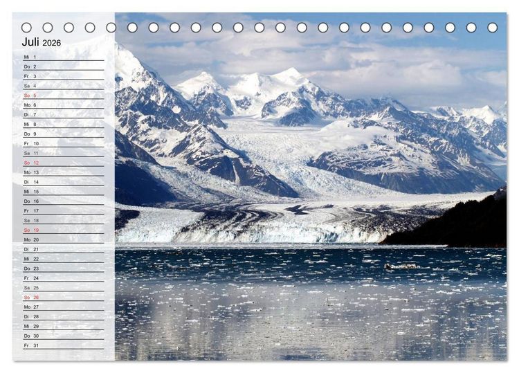 Produktbild: Alaska - Weites Land (Tischkalender 2026 DIN A5 quer), CALVENDO Monatskalender