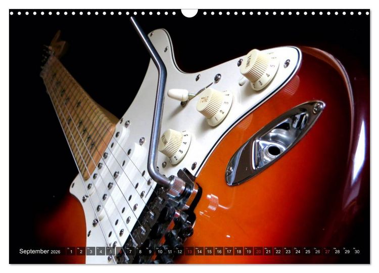 Produktbild: Gitarren Snapshots (Wandkalender 2026 DIN A3 quer), CALVENDO Monatskalender