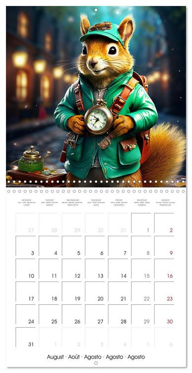 Produktbild: Squirrels Monthly Calendar (Wall Calendar 2026 12 &times; 12 Inch) CALVENDO 12 Month Wall Calendar