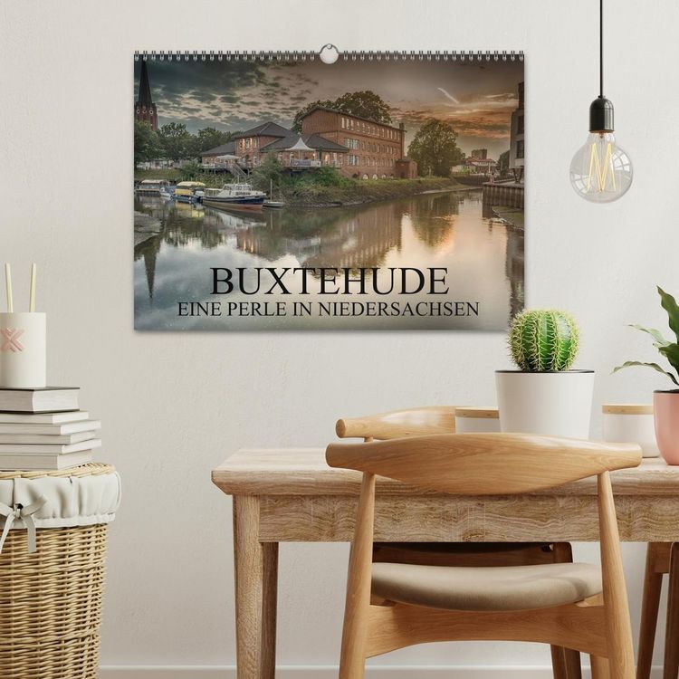 Produktbild: Buxtehude - Eine Perle in Niedersachsen (Wandkalender 2026 DIN A3 quer), CALVENDO Monatskalender