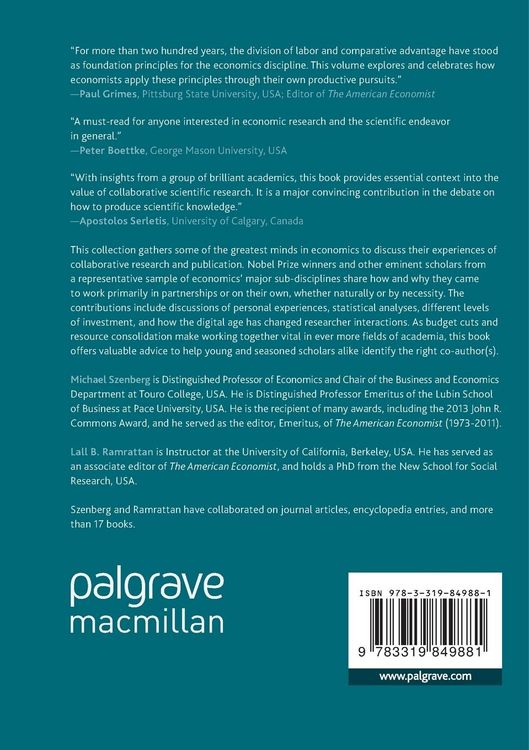 Produktbild: Collaborative Research in Economics