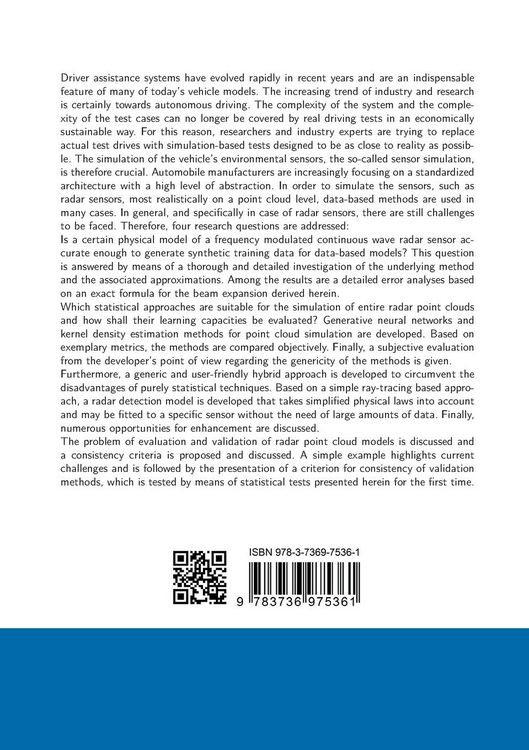 Produktbild: Simulation of Automotive Radar Point Clouds in Standardized Frameworks