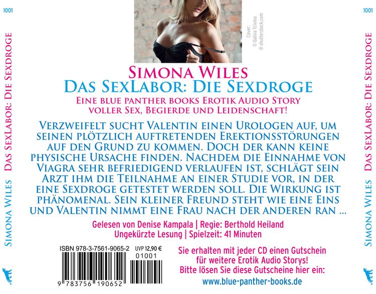 Produktbild: Das SexLabor: Die Sexdroge | Erotik Audio Story | Erotisches H&ouml;rbuch Audio-CD