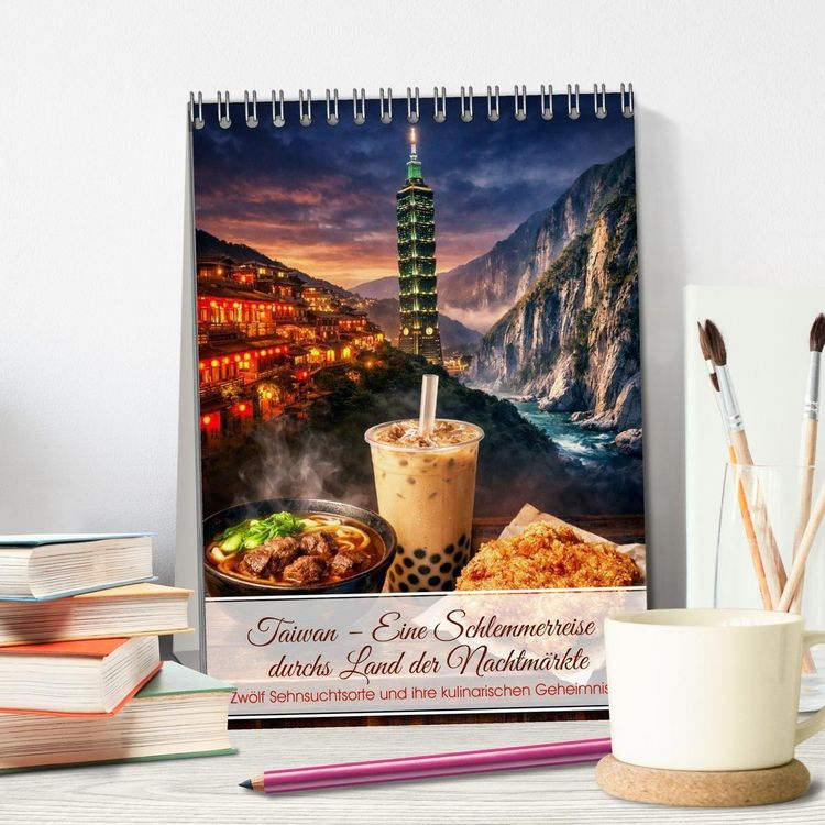Produktbild: Taiwan &ndash; Eine Schlemmerreise durchs Land der Nachtm&auml;rkte (Tischkalender 2027 DIN A5 hoch), CALVENDO Monatskalender