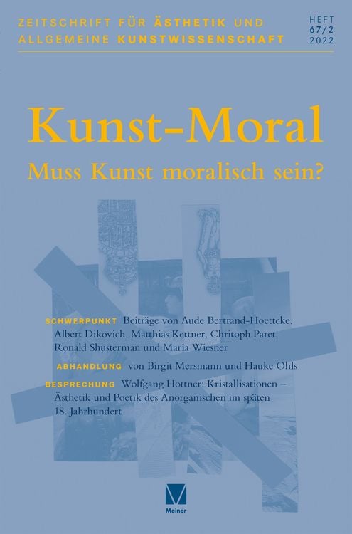 Produktbild: Zeitschrift f&uuml;r &Auml;sthetik und Allgemeine Kunstwissenschaft, Bd. 67/2