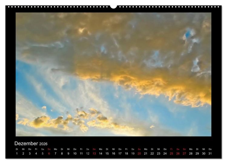 Produktbild: Wolkenbilder (hochwertiger Premium Wandkalender 2026 DIN A2 quer), Kunstdruck in Hochglanz