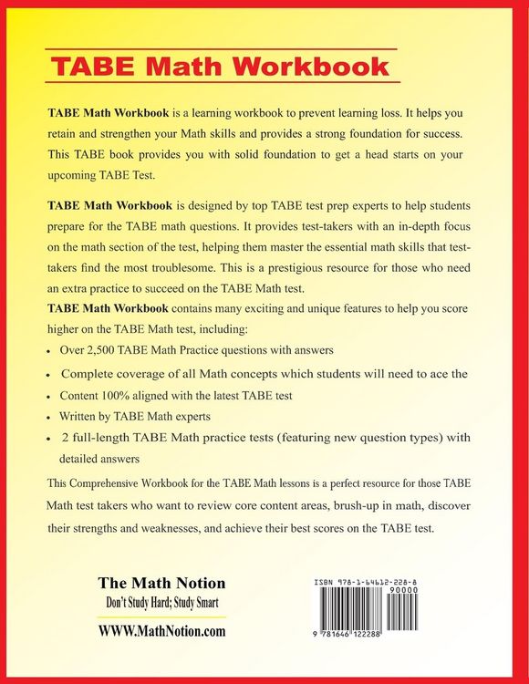 Produktbild: TABE Math Workbook